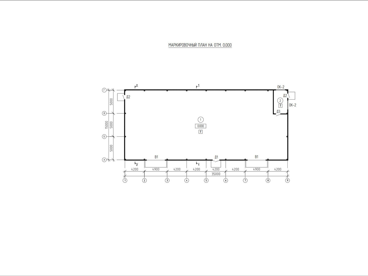 Планировка Склад из сэндвич панелей -  фото 1