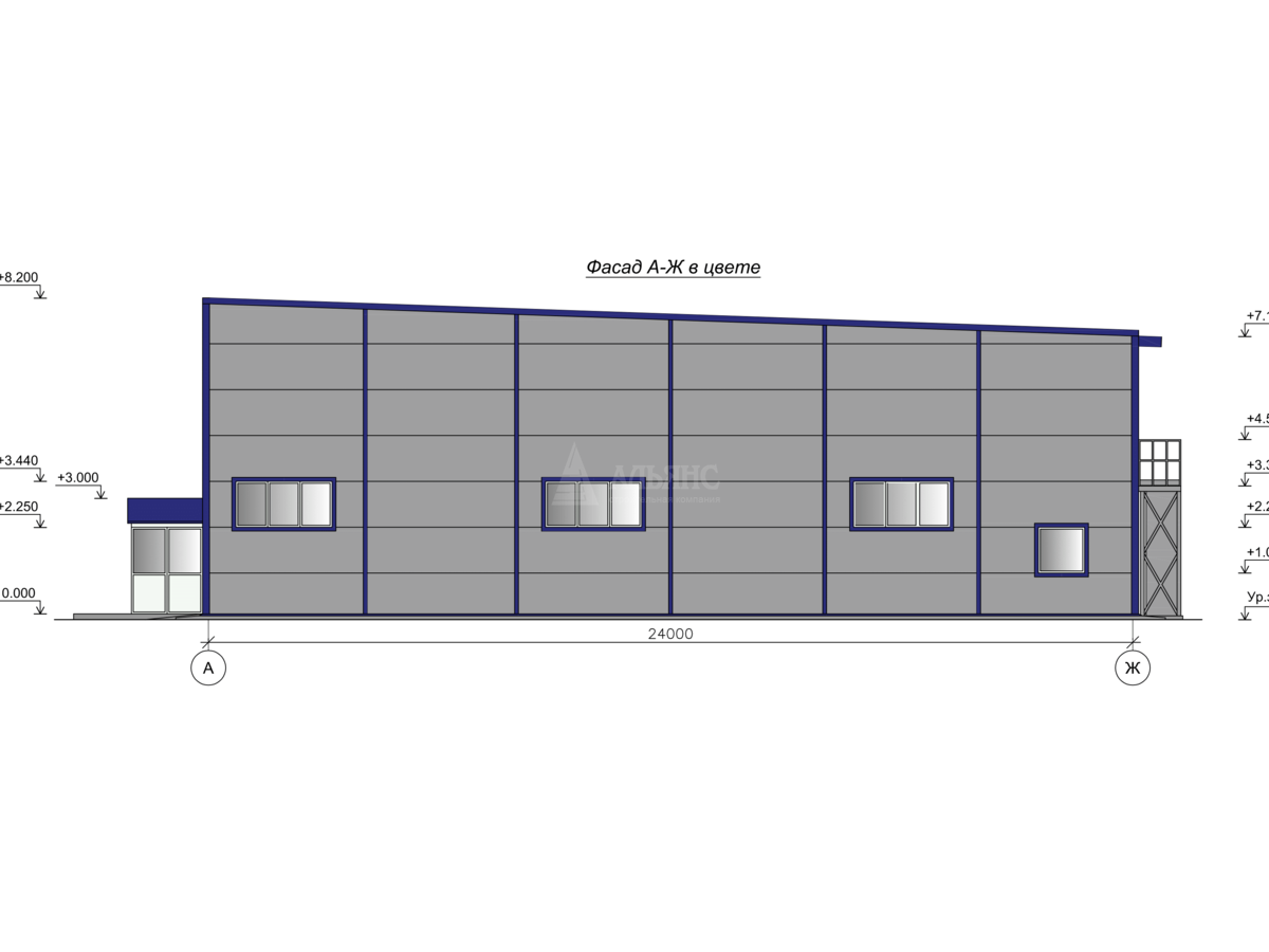 3D визуализация СТО из сэндвич-панелей - фото 4