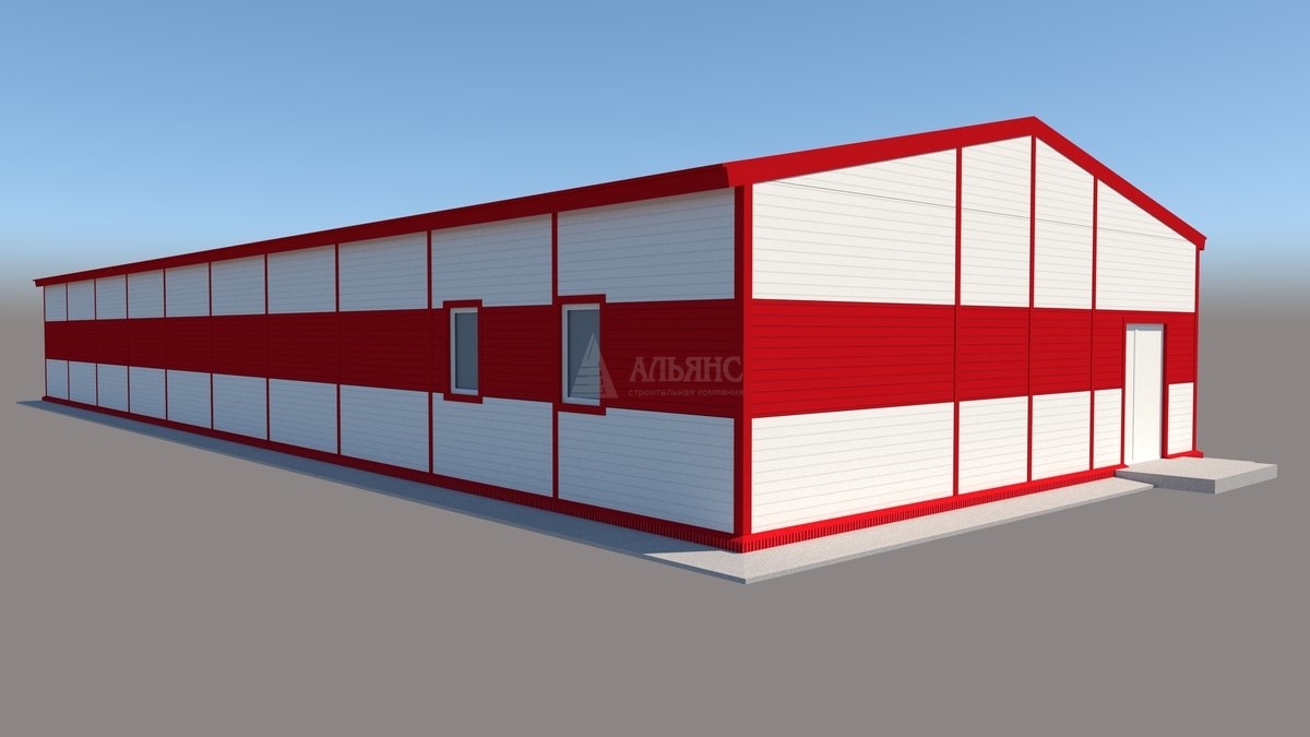 3D визуализация Магазин из сэндвич-панелей - фото 11