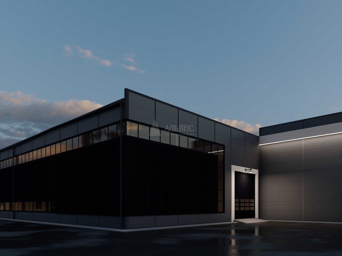 3D визуализация СТО из сэндвич панелей - фото 6