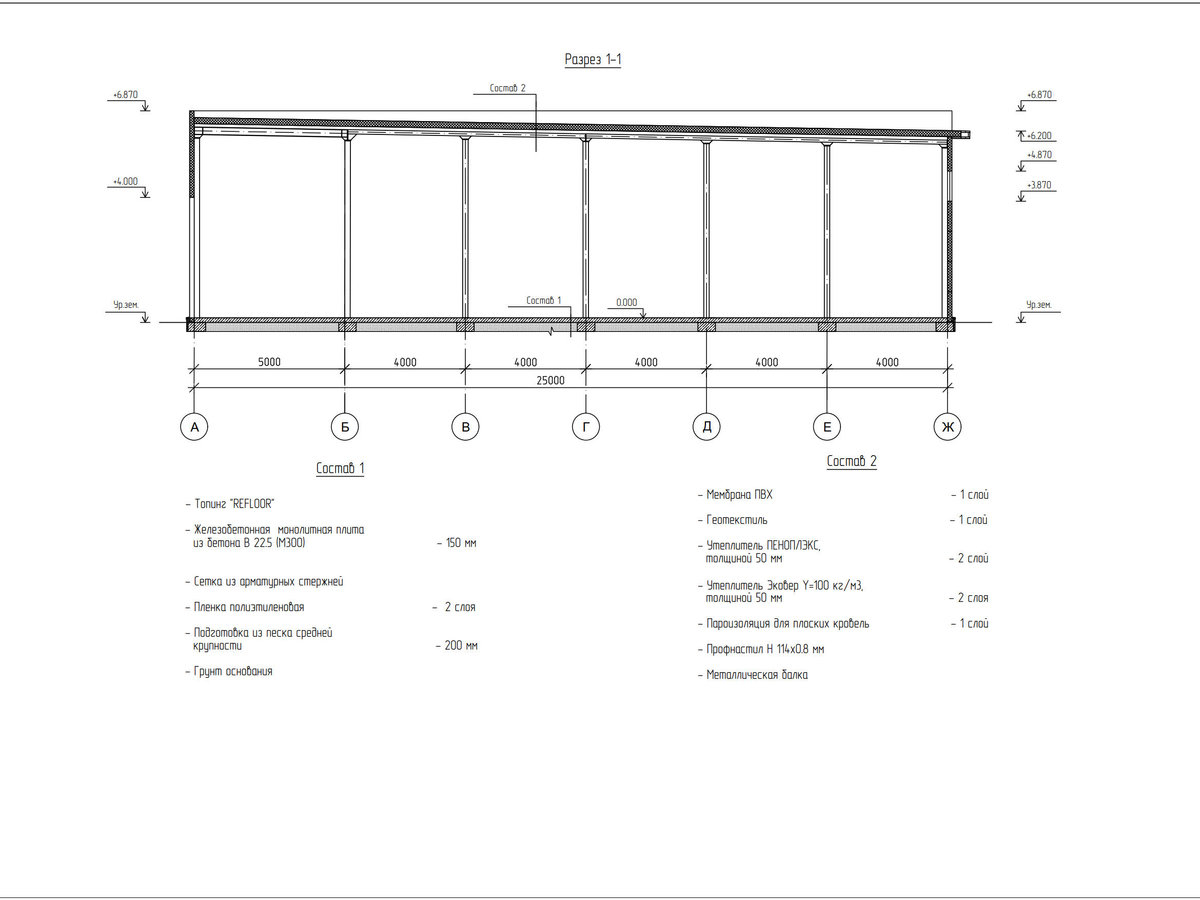 Планировка Производственный цех из сэндвич панелей -  фото 3