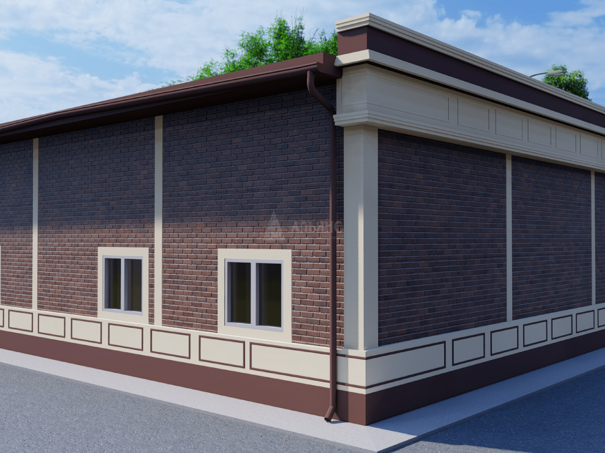 3D визуализация Магазин из сэндвич-панелей - фото 4