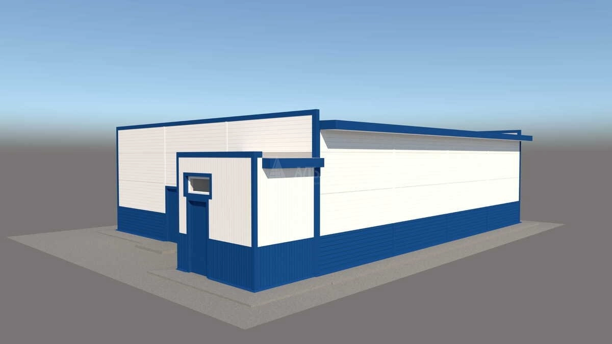 3D визуализация Магазин из сэндвич-панелей - фото 9