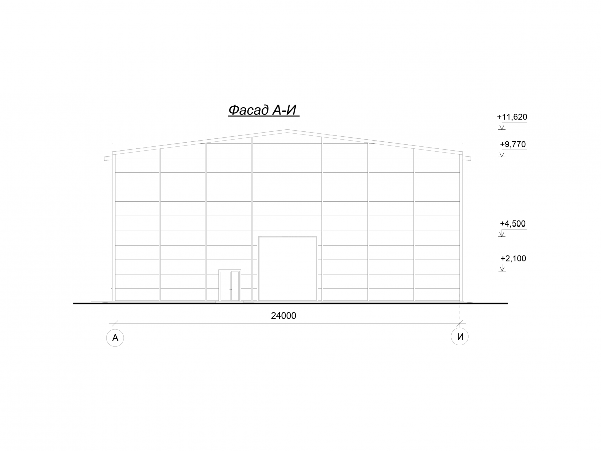 3D визуализация Производственный корпус из сэндвич-панелей - фото 12
