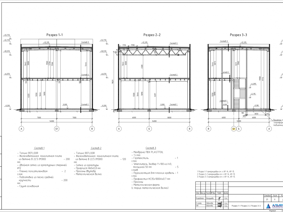 Планировка Производственное здание из сэндвич-панелей  -  фото 7