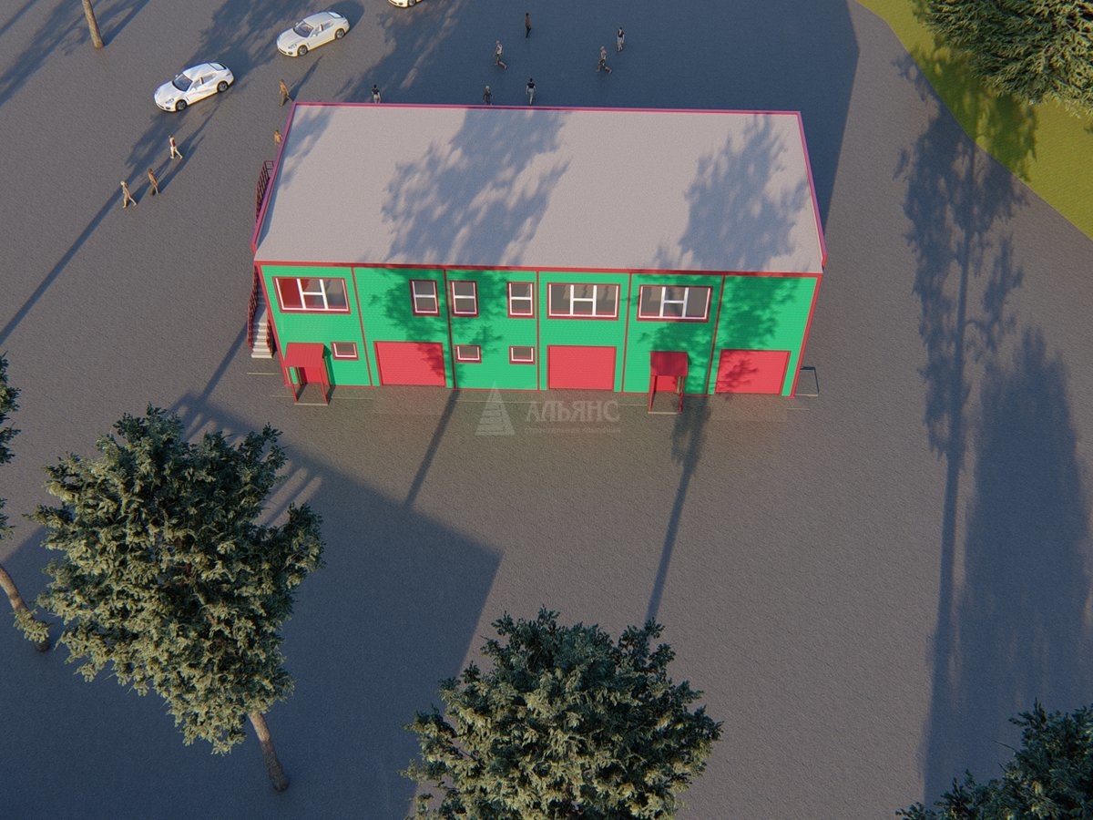 3D визуализация Офис из сэндвич-панелей - фото 8