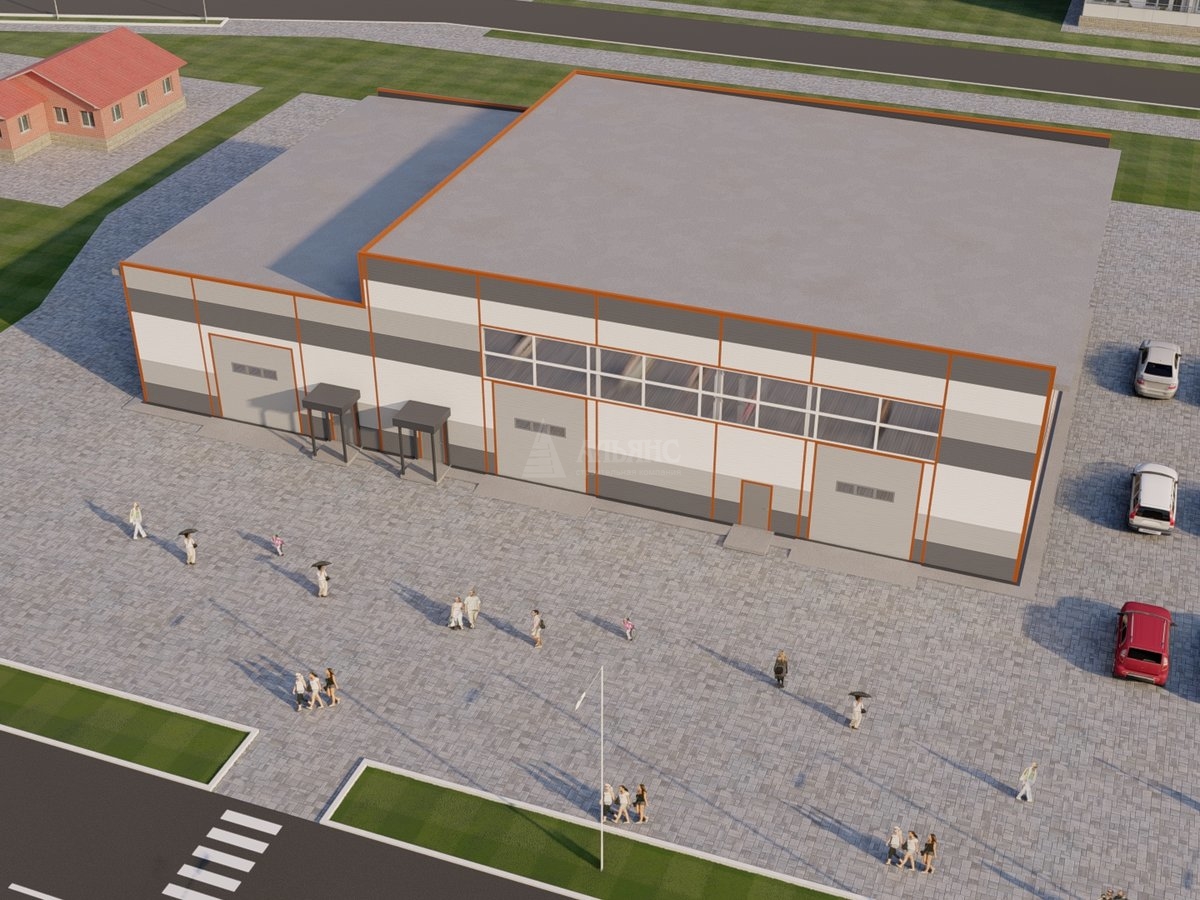 3D визуализация Проект СТО из сэндвич-панелей - фото 6