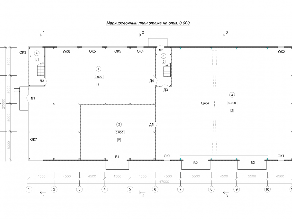Планировка СТО с АБК из сэндвич-панелей -  фото 1