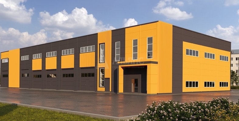 3D визуализация СТО из сэндвич-панелей - фото 1