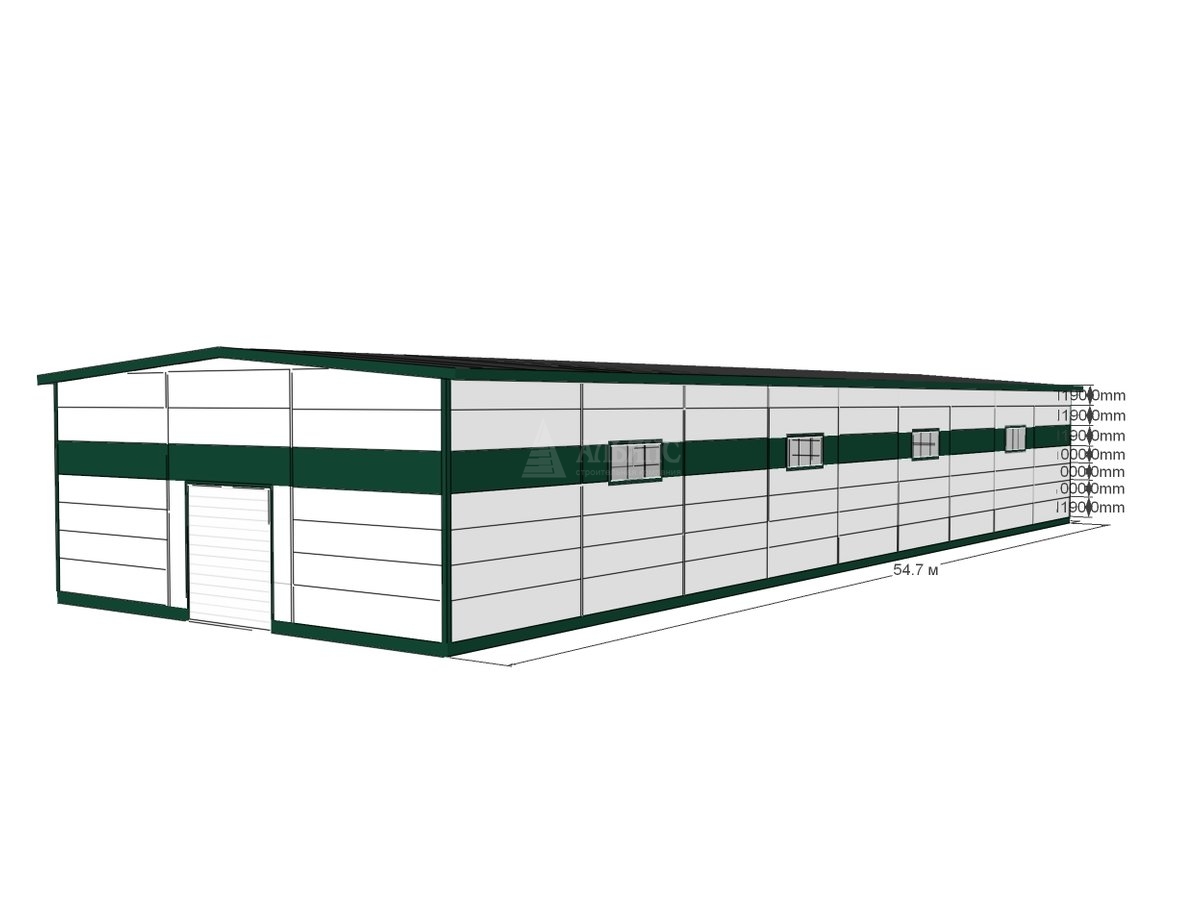 3D визуализация СТО из сэндвич-панелей - фото 14