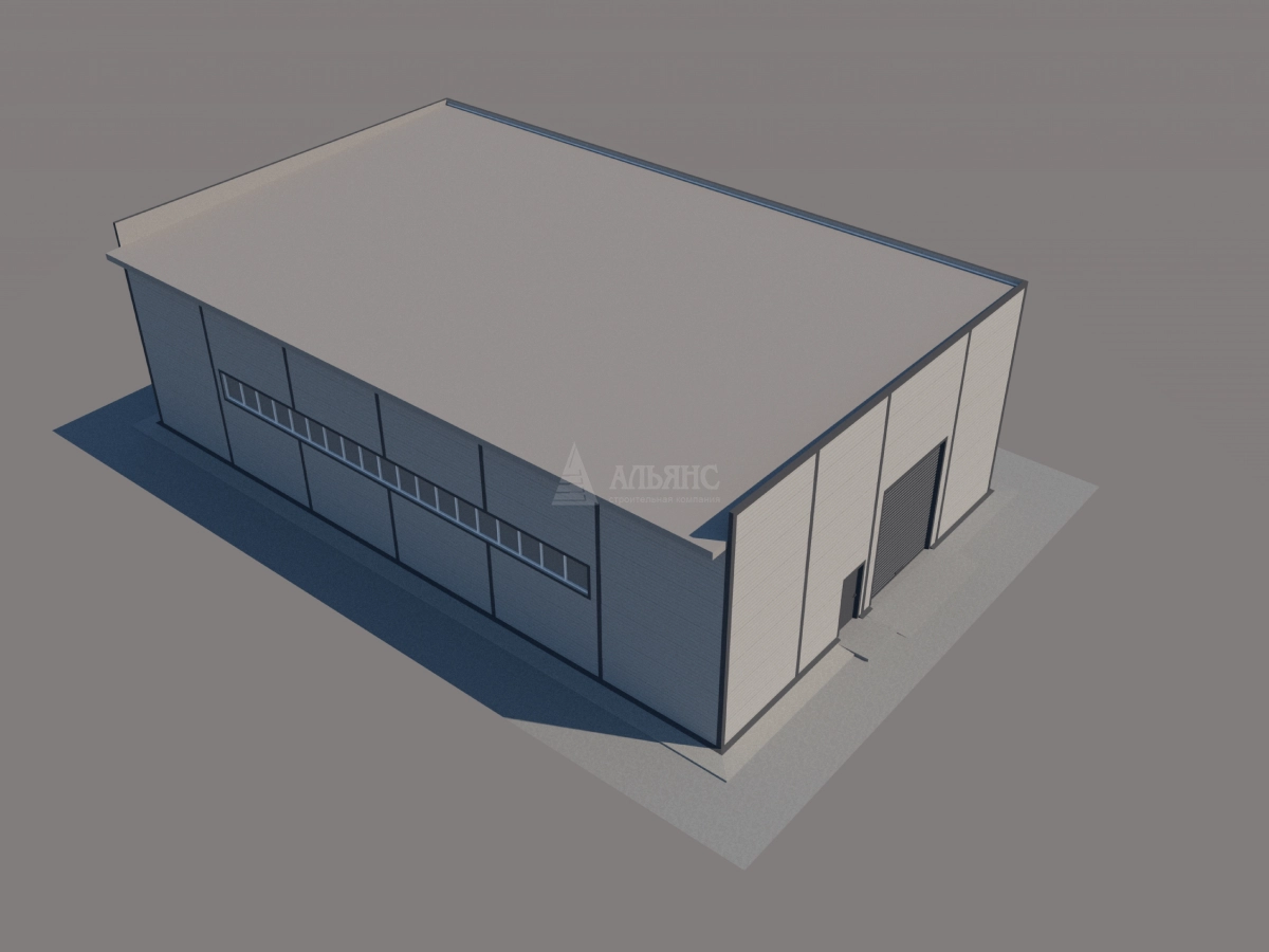 3D визуализация СТО из сэндвич-панелей - фото 16