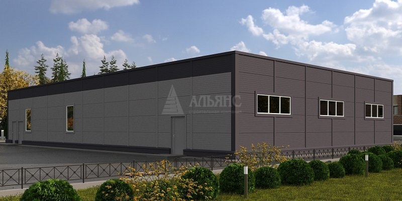 3D визуализация Магазин кулинарии из сэндвич-панелей - фото 3