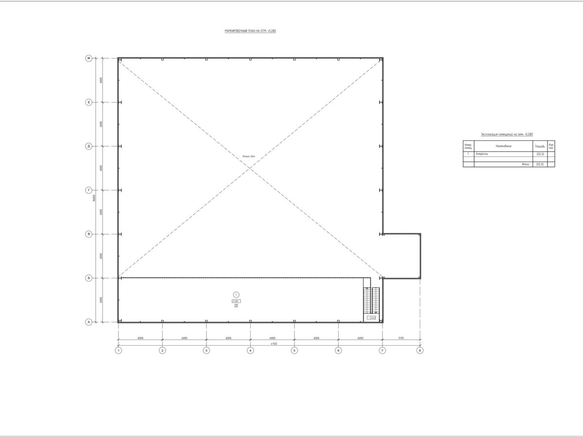 Планировка Склад из сэндвич панелей -  фото 2