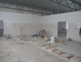 Кафе-столовая площадью 216 кв.м. из сэндвич-панелей, построенная компанией Альянс - Кафе-столовая площадью 216 кв.м.,  Адрес: Кировская область, Шабалинский район, д. Шмоны .Площадь объекта - 216 кв.м.