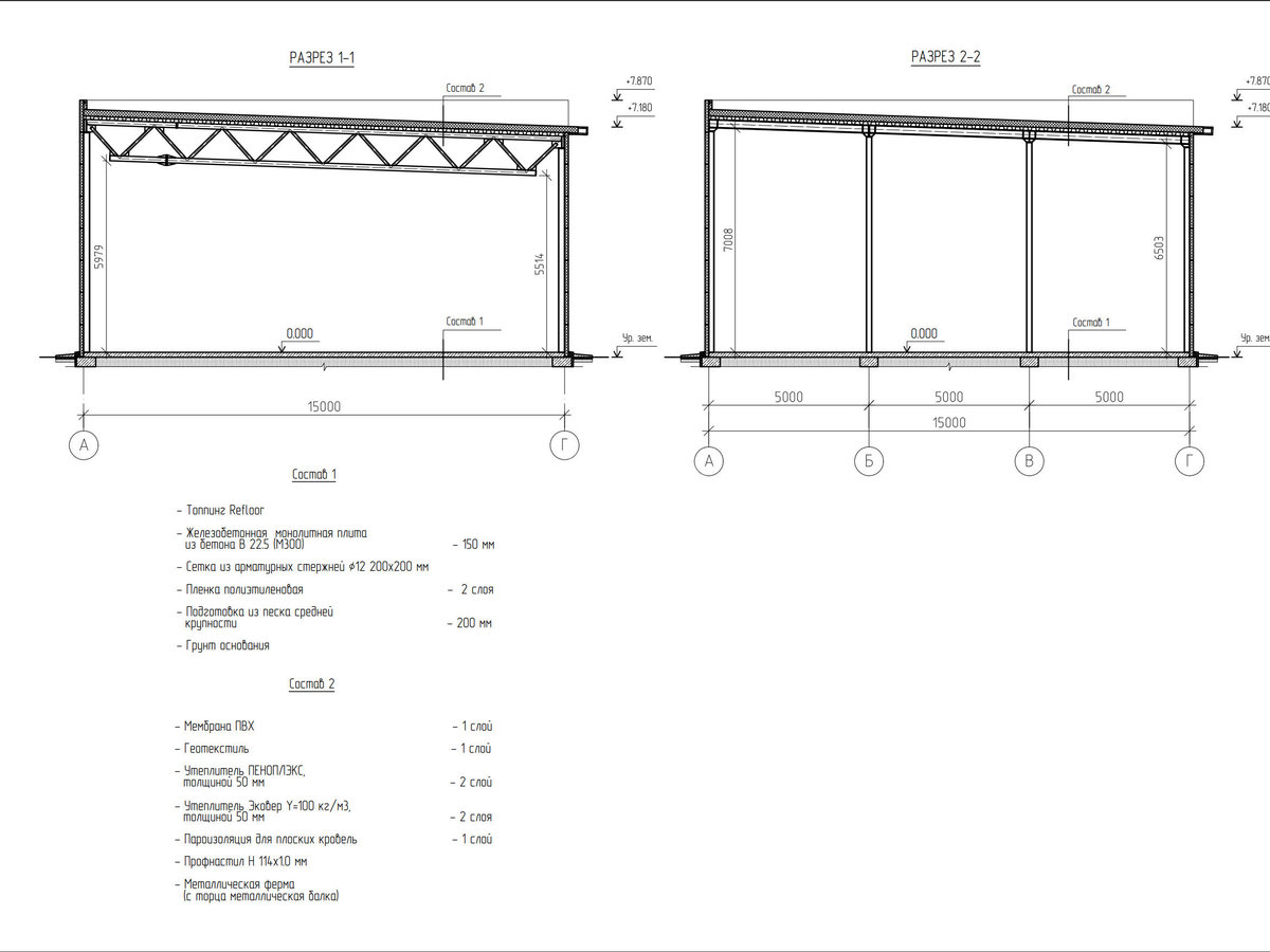 Планировка Склад из сэндвич панелей -  фото 2
