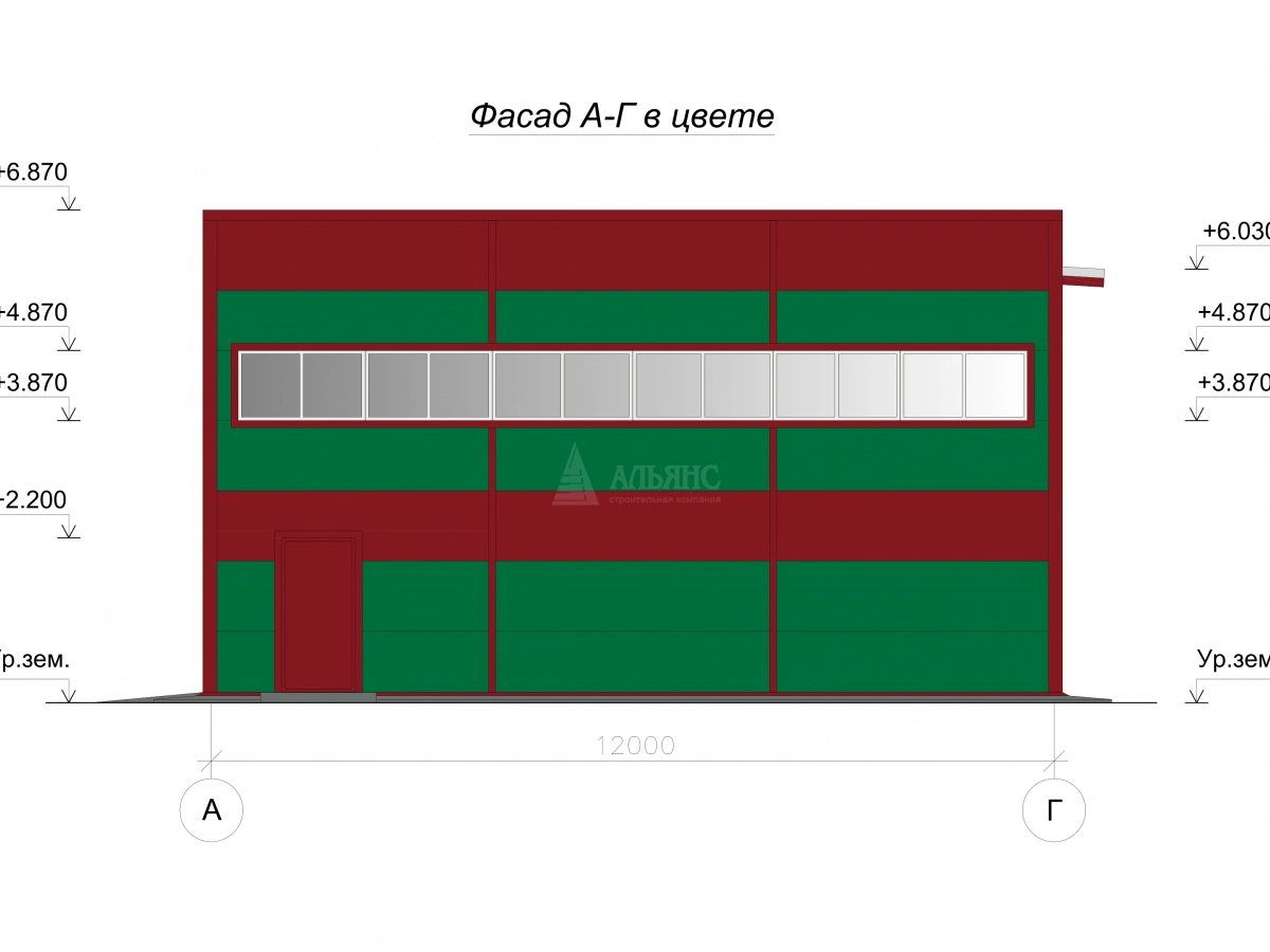 3D визуализация Склад из сэндвич-панелей - фото 8