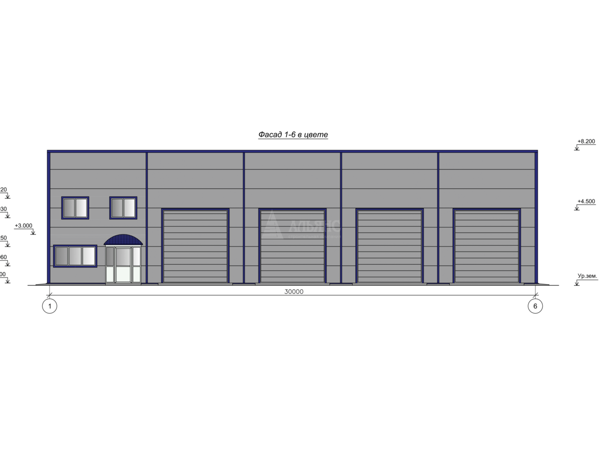 3D визуализация СТО из сэндвич-панелей - фото 3