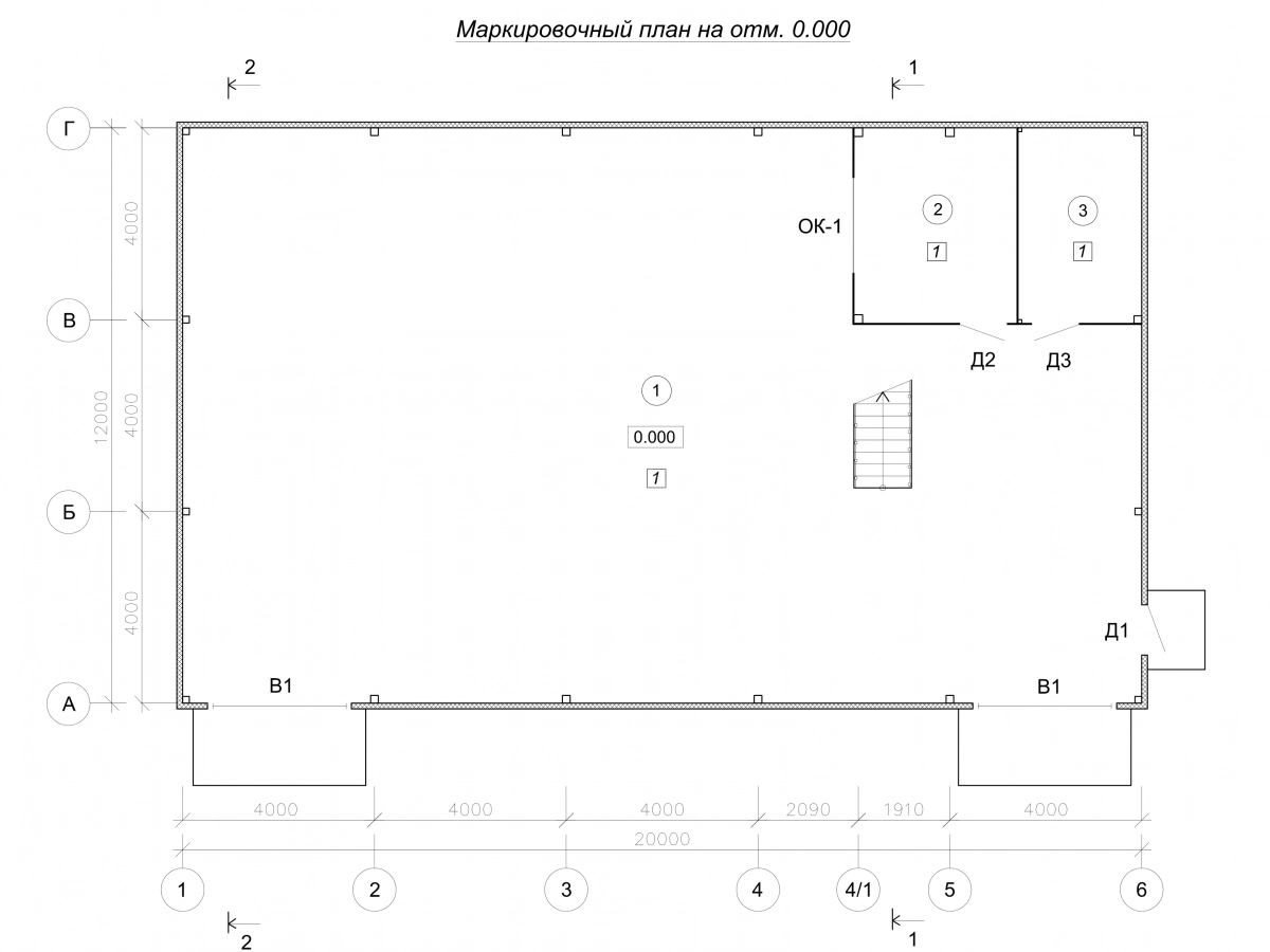 Планировка Склад из сэндвич-панелей -  фото 1