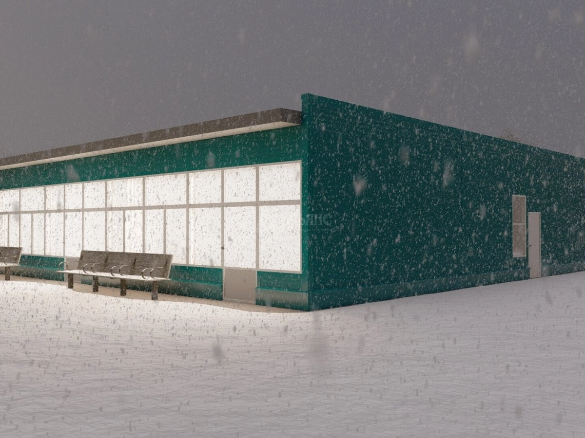 3D визуализация Проект павильона из сэндвич-панелей - фото 4