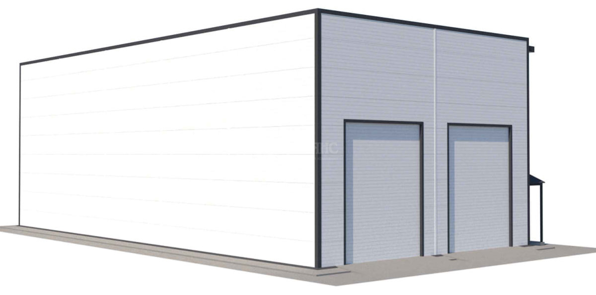 3D визуализация Грузовое СТО из сэндвич-панелей - фото 8