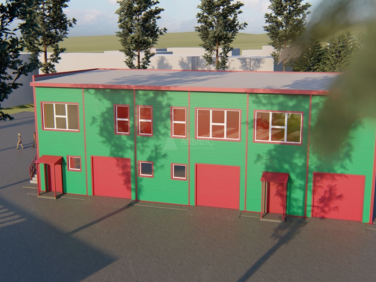 3D визуализация Офис из сэндвич-панелей - фото 3